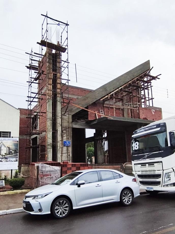 Igreja da Comunidade está em construção no bairro Moinho Velho