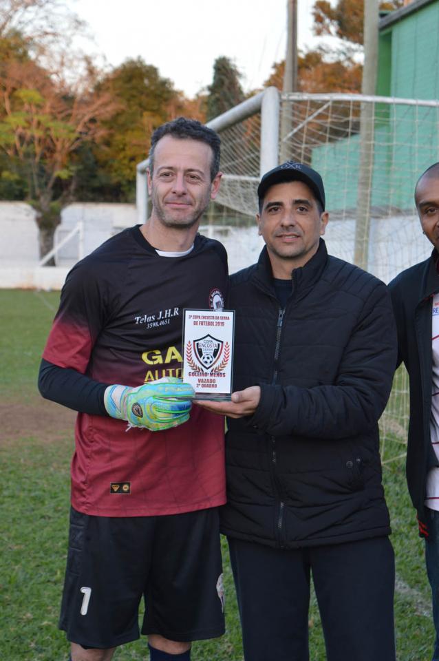 Jocelito, do Balança, foi o Goleiro Menos Vazado, com 7 gols sofridos. Ele recebeu premiação de Lula
