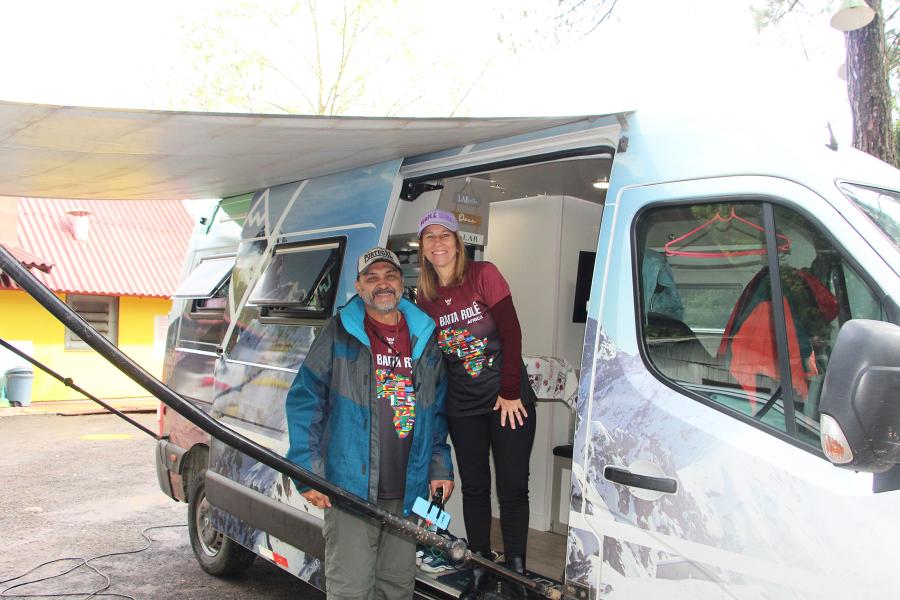 Jorge e Cibele viajaram durante quase duas semanas a bordo de um motorhome