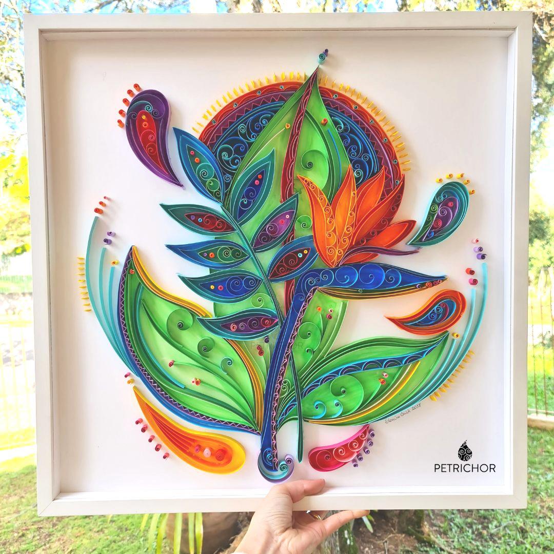 Maior obra em Quilling da artista