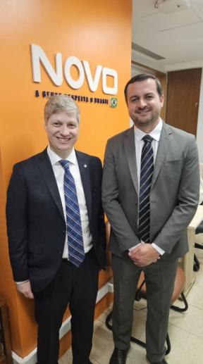 Marcel van Hattem e prefeito Jerri