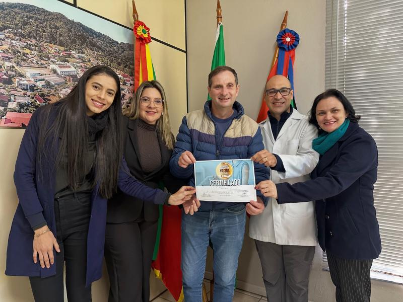 Morro Reuter recebe Selo Ouro no programa Município Amigo da Vacina 2026