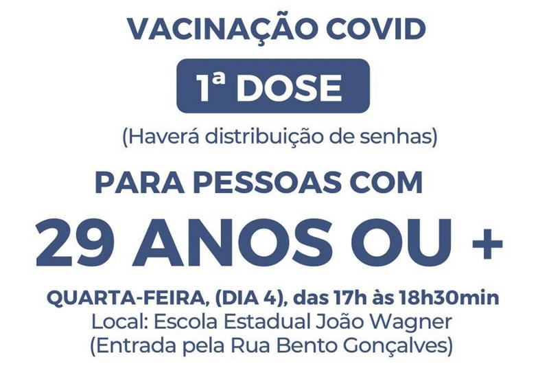 Aplicação acontece das 17h às 18h30