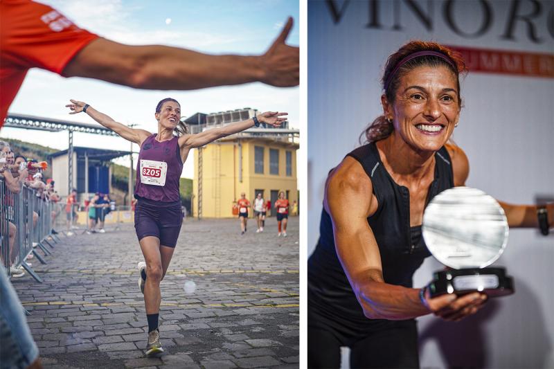 Ela sagrou-se campeã da Vino Run em Farroupilha (Fotos: Divulgação)