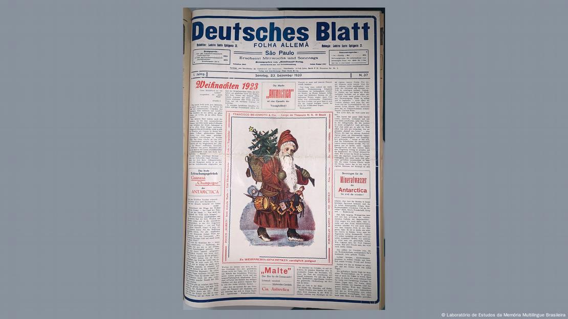O jornal “Deutsches Blatt”, ou “Folha Alemã”, que circulou em São Paulo