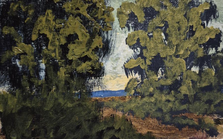 Obra integrante da exposição “O gesto precede a paisagem”