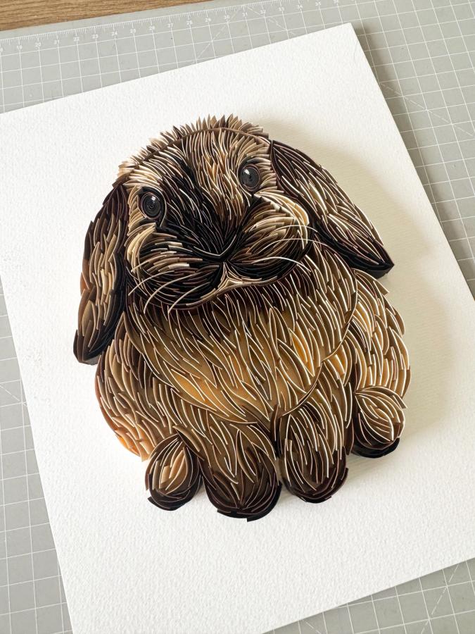 Obras variadas com técnica Quilling