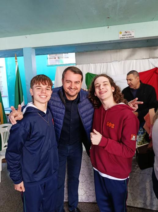 Pablo Eich, prefeito Jerri e Thiago Medeiros