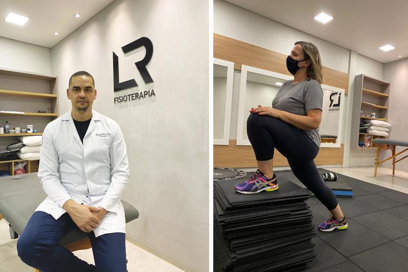 Fisioterapeuta Lázaro Ribeiro Luz atendeu 16 pacientes, entre eles Ivana Collet