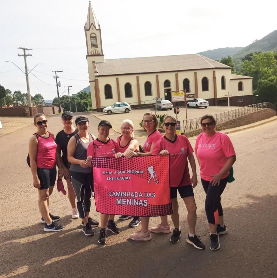 Parte do grupo no Walachai, em Morro Reuter