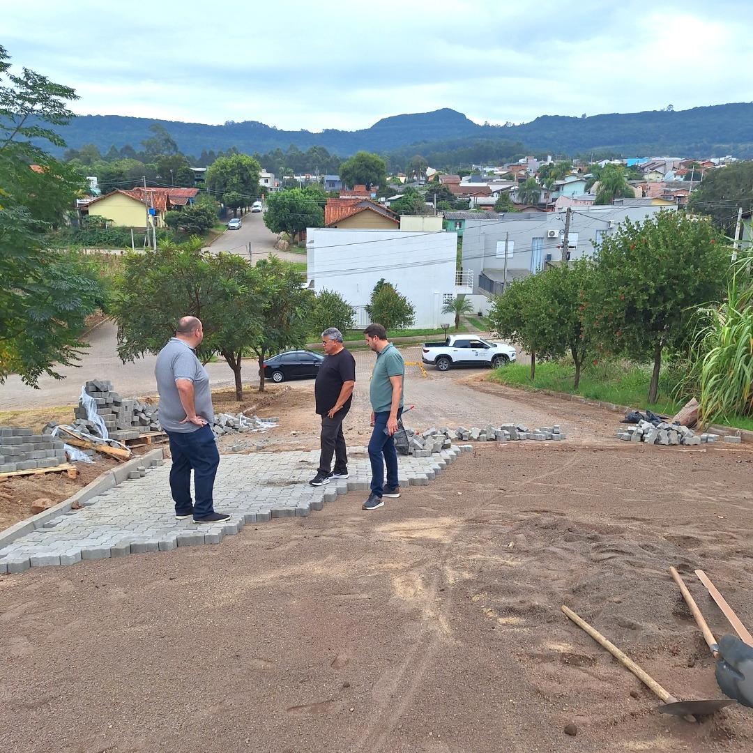 Pavimentação com bloco intertravado