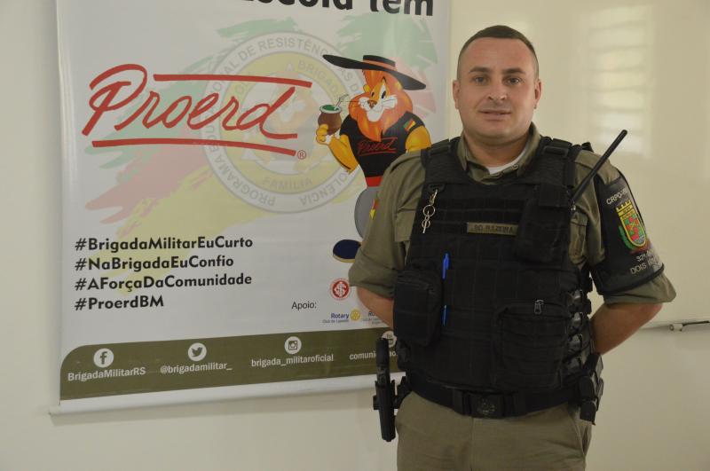 Na prova de seleção para ingressar no curso, soldado Razeira foi 1º colocado do Vale do Rio dos Sinos e 11º do Estado, de um total de 85 candidatos