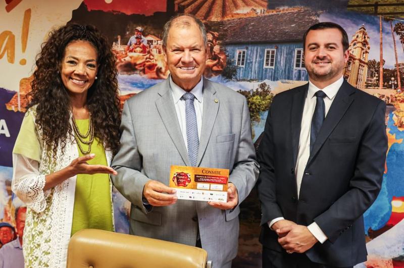 Ex-prefeita Tânia, deputado Alceu Moreira e Jerri (Fotos: Divulgação)