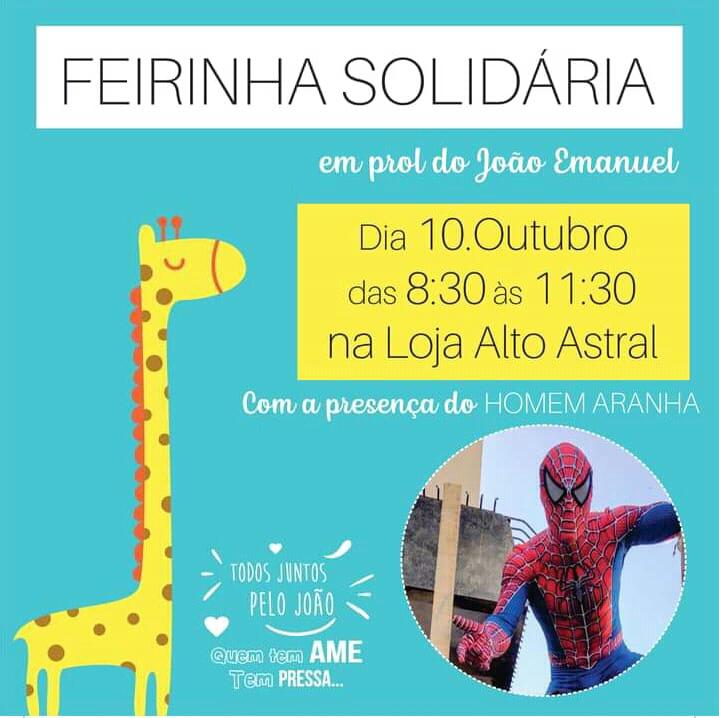 Evento será neste sábado, dia 10