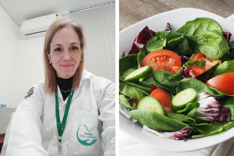 Nutricionista Carolina Schäffer (Foto: Arquivo pessoal) / Consumo diário de frutas, legumes e verduras é fundamental para a saúde
