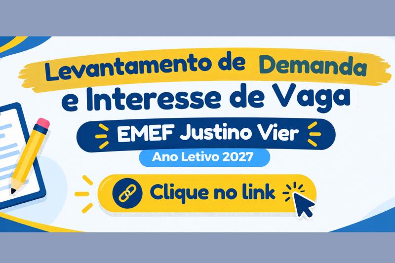 Secretaria de Educação realiza levantamento de demanda para a EMEF Justino Vier