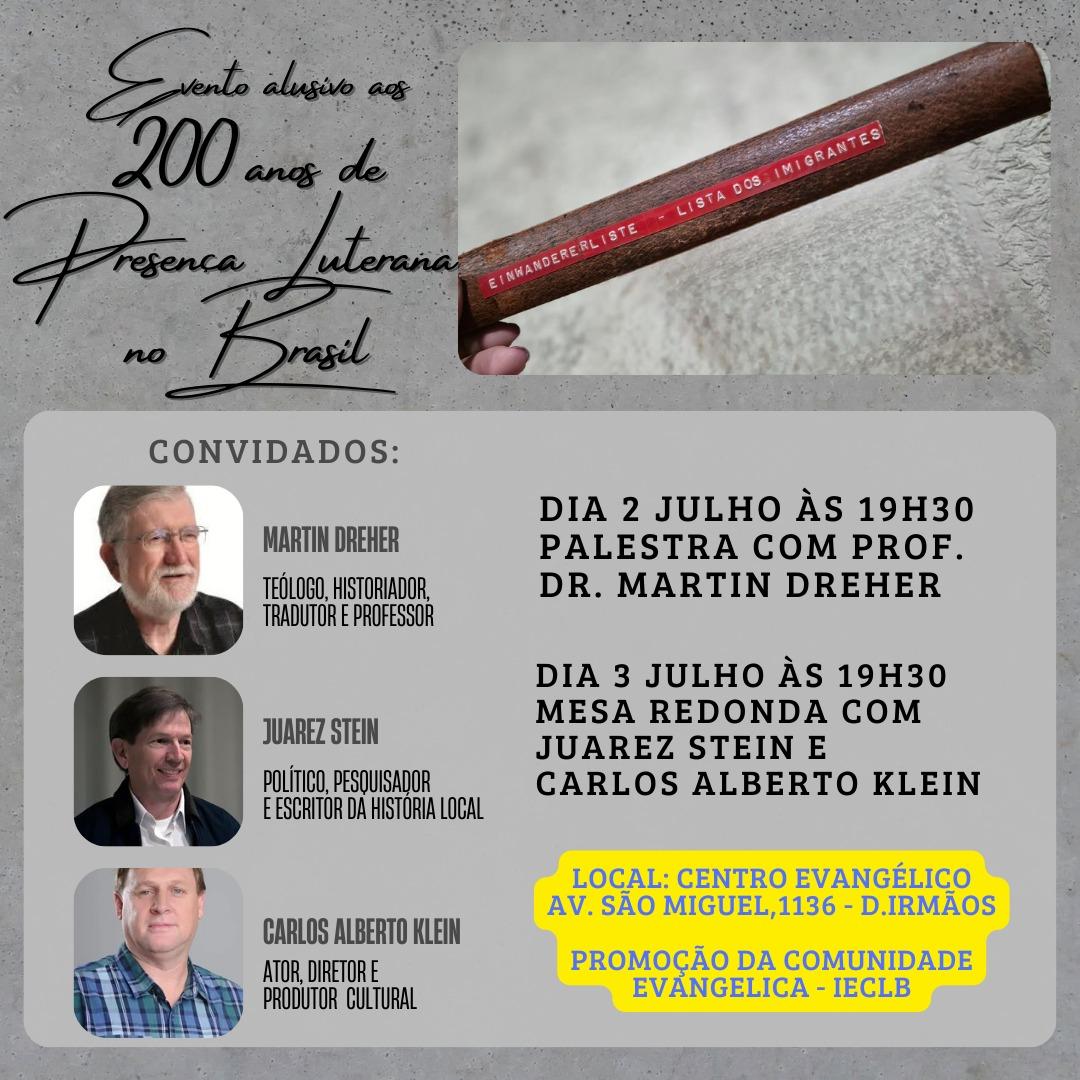 Semana começa com palestra no dia 2 e mesa redonda no dia 3