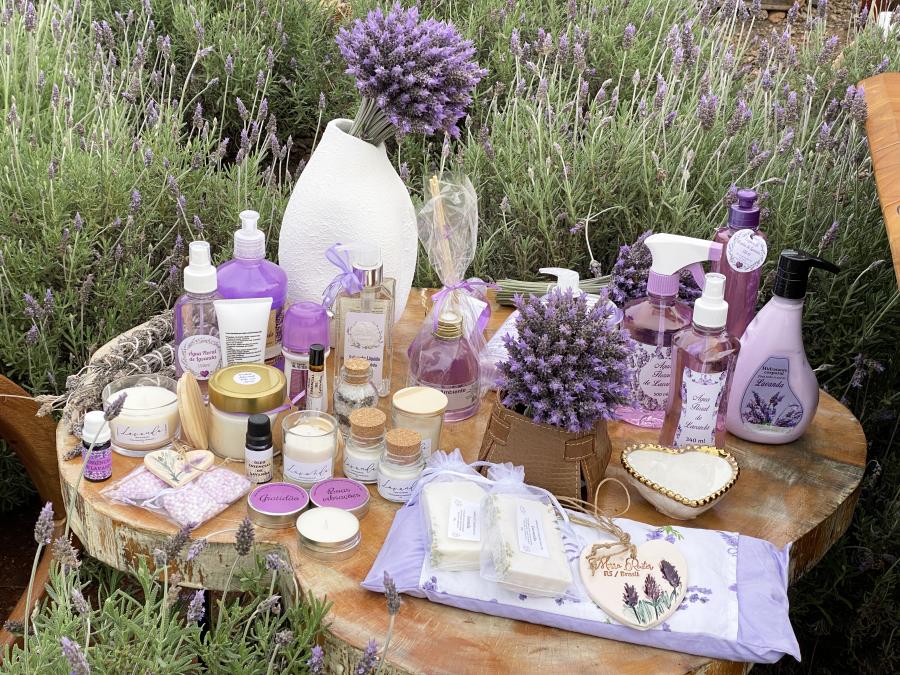 Serão comercializados produtos à base de lavanda (Foto: Daniela Moraes)