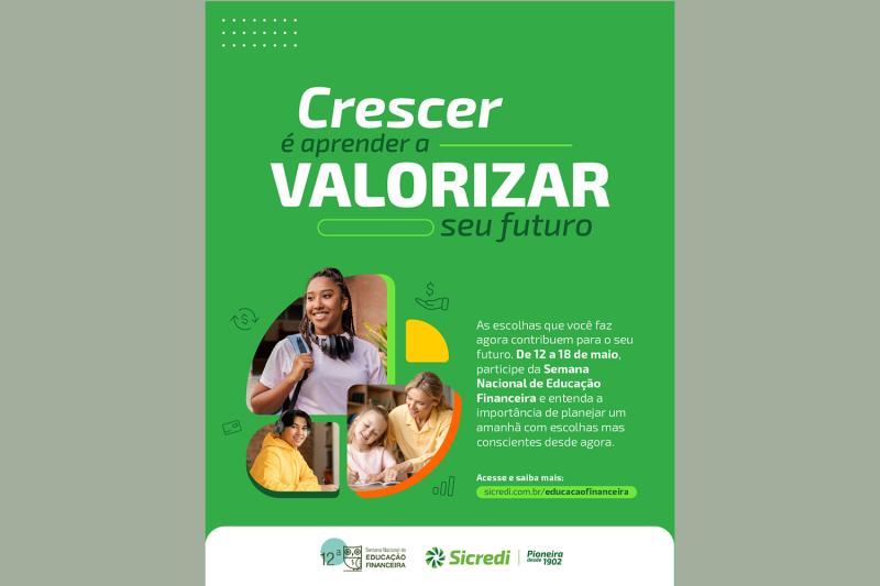 Sicredi Pioneira leva educação financeira a crianças e adolescentes durante a Semana ENEF