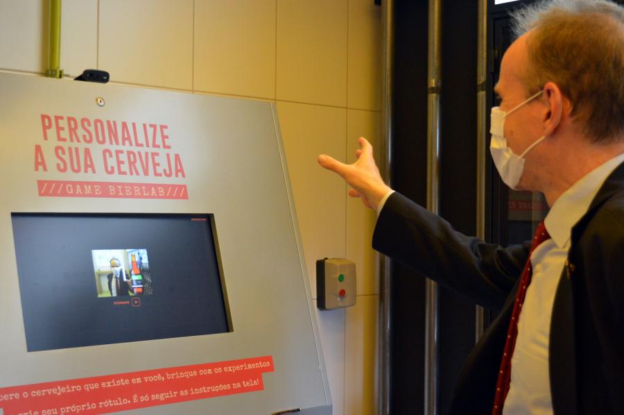 Simandl ficou impressionado com a experiência proporcionada no passeio pela Cervejaria Edelbrau