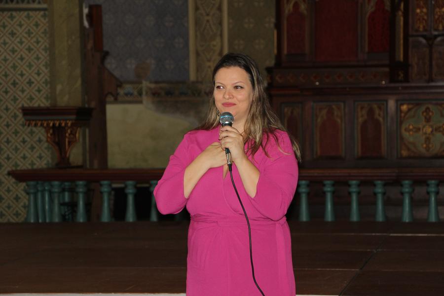 Sionelli Guasso participou da roda de conversa em alusão ao Dia da Mulher