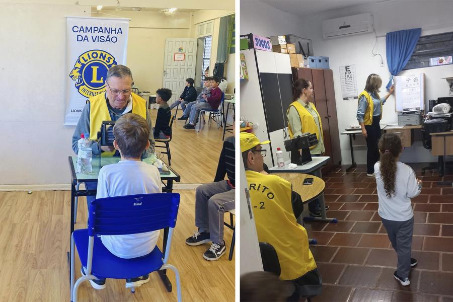 Testes de acuidade visual são realizados nas escolas
