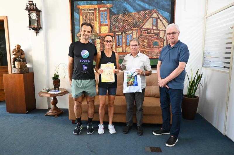 Julio, Minéia, Juarez e João Luiz (Foto: Divulgação / PMDI)
