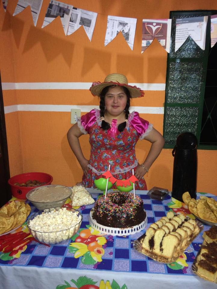 Usuária Patricia Gomes festejou São João em casa
