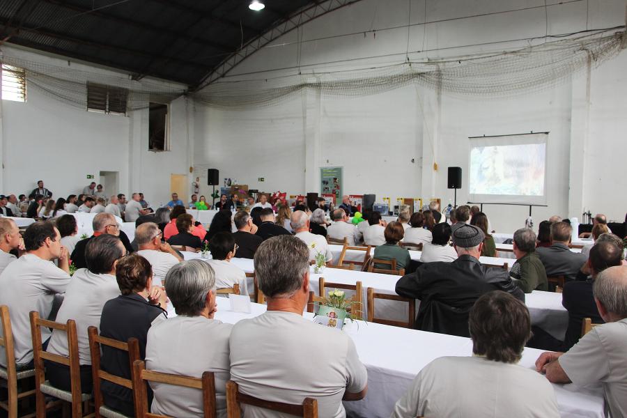 Vídeo contando a história do sindicato foi exibido durante a comemoração